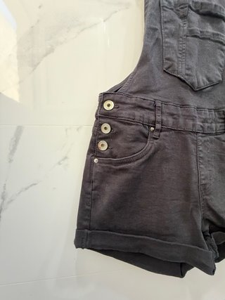 Peto/Mono corto negro Talla M
