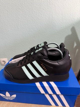 Zapatillas Adidas Samoa J Talla 38 Negro/Verde Men
