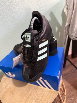 Zapatillas Adidas Samoa J Talla 38 Negro/Verde Men
