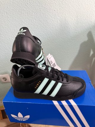 Zapatillas Adidas Samoa J Talla 38 Negro/Verde Men