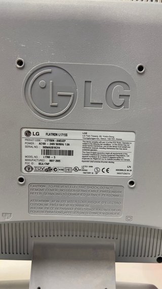 Monitor LG Flatron L1700