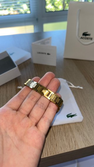 Pulsera Lacoste Oro - SIN ESTRENAR