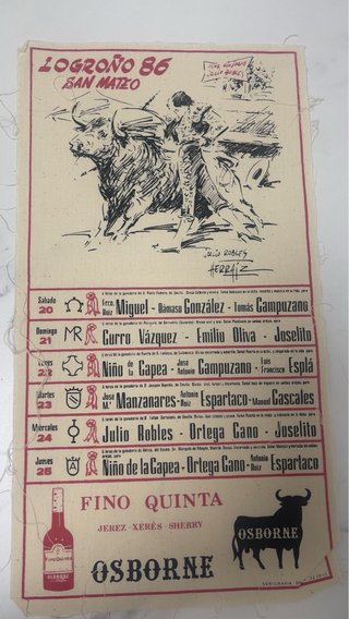 11 Carteles Feria San Mateo Logroño 1984 a 1994