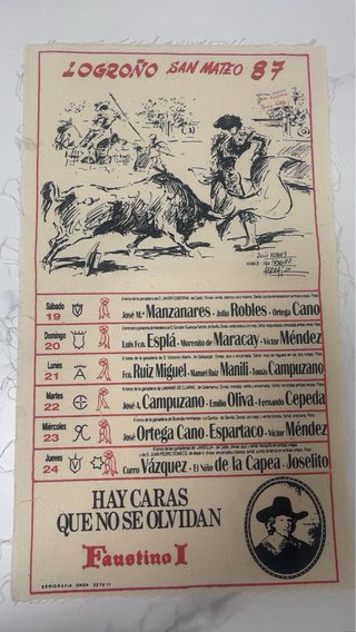 11 Carteles Feria San Mateo Logroño 1984 a 1994