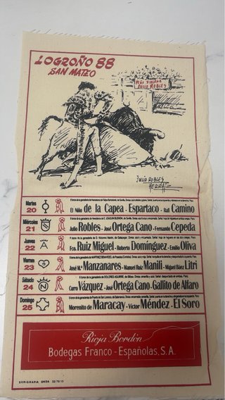 11 Carteles Feria San Mateo Logroño 1984 a 1994