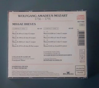 Mozart - Missae Breves - Kammler