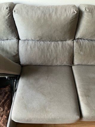 Sofá chaise longue gris