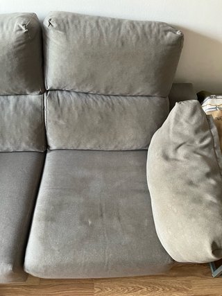 Sofá chaise longue gris