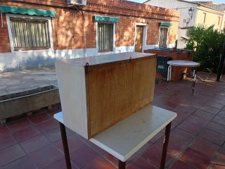 Alacena vintage madera y metal