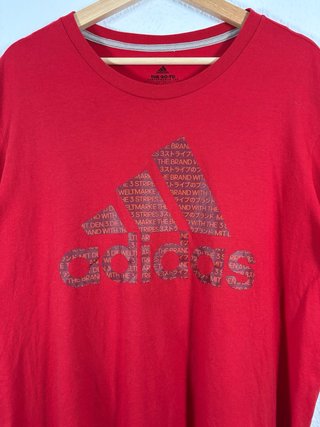 Camiseta Adidas Roja Logo