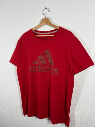 Camiseta Adidas Roja Logo