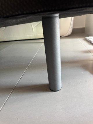 Base tapizada gris 105x200