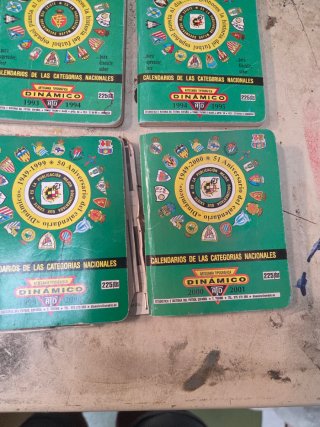 Lote 12 Calendarios Liga Fútbol Solano