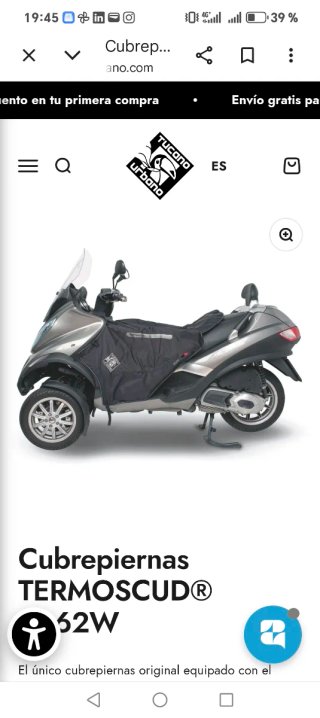 Manta invierno Piaggio MP3 400 LS