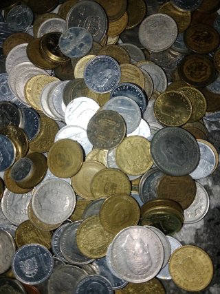 Moneda  Peseta  España por 1 euro.