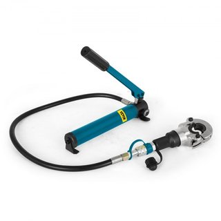 Herramienta de Crimpado Hidráulica 6T V12-28mm TH16-32mm Pinzas de Prensa, Pinzas de Crimpado para Tubos en Forma de V/TH, Pinzas de Prensa de Cabeza Giratoria 360° de Mano Herramienta de Crimpado...