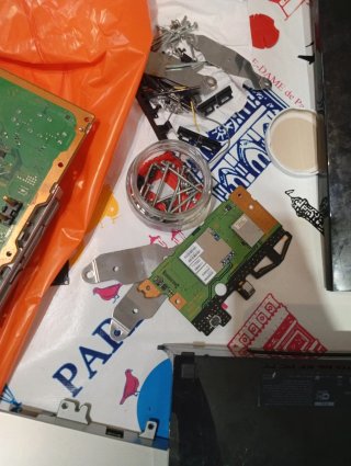 Placa base PS3 con carcasa y fuente