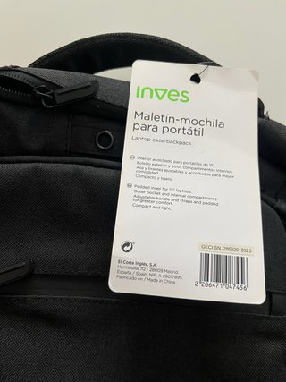 Mochila Inves para portátil negra