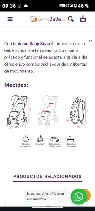 Silla de paseo Valco Baby Snap 4