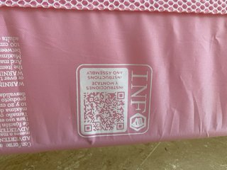 Barrera de Cama Asalvo Rosa con Diseño de Conejo