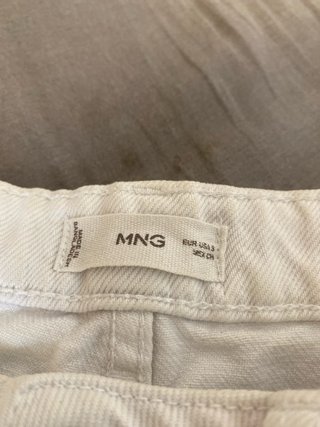 Pantalón corto blanco Mango Talla S
