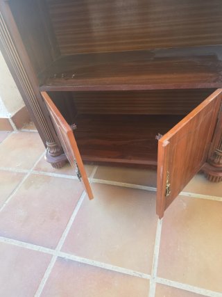 Mueble TV rústico madera