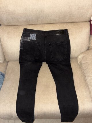 Vaqueros pitillo negros Retro