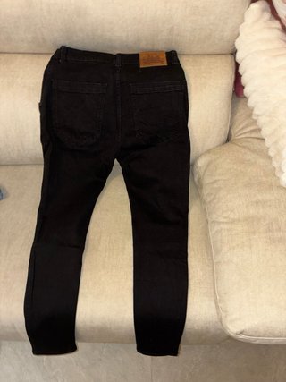 Vaqueros pitillo negros Retro