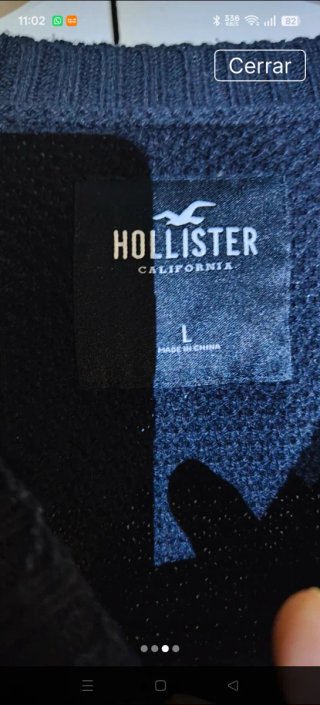 Jersey Hollister Rayas Negro y Beige