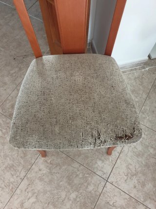 6 Sillas Comedor Madera Tapizadas