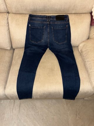 Vaqueros pitillo azules