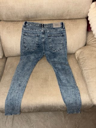 Vaqueros pitillo azules