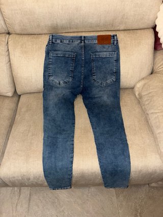 Vaqueros pitillo azules