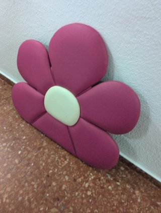 Cabezal flor cama 90 verde