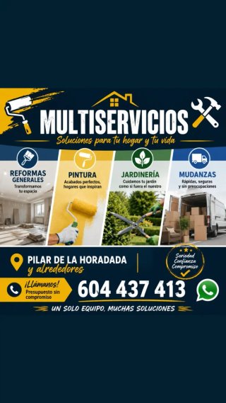 mult.pintores,reformas,jadineria y mudanzas
