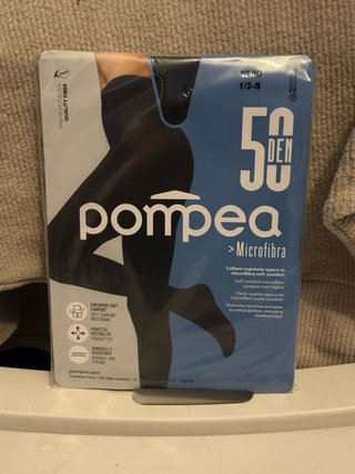 Set di 2 Collant Pompea 50 Den Nero 1/2-S