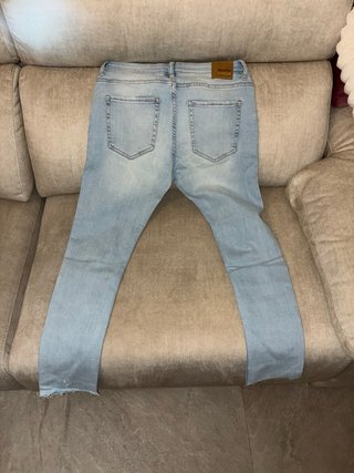 Vaqueros pitillo azules