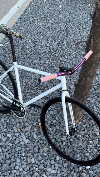 Bicicleta Fixed Gear Blanca fixies
