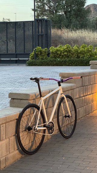 Bicicleta Fixed Gear Blanca fixies