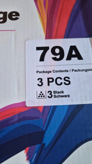 3 Cartucce Toner Ejet 79A per HP