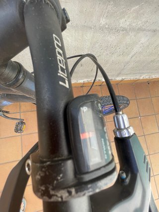 Bicicleta Rockrider Negra y Azul
