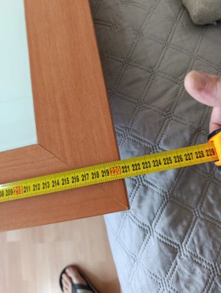 Mesa de comedor madera y cristal más sillas