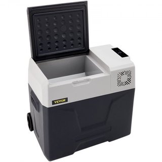 Refrigerador de Coche, Refrigerador de Coche de 12 Voltios, Congelador Portátil de Zona Única de 50 L con Ruedas y Asa, -4℉-68℉, Enfriador de Compresor de 12/24V DC y 100-240V AC para Exterior, Ca...
