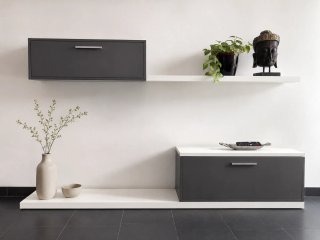 Mueble modular con 2 baldas