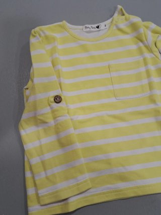 Felpa Baby Paris Taglia 4 con Righe Gialle