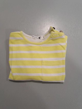 Felpa Baby Paris Taglia 4 con Righe Gialle