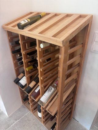 Botellero de madera