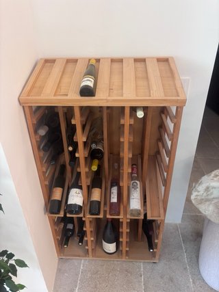 Botellero de madera