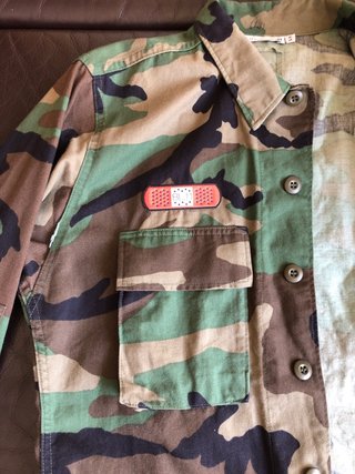 Giacca camicia mimetica taglia M