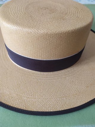 Sombrero Panama Oliver Beige Marrón